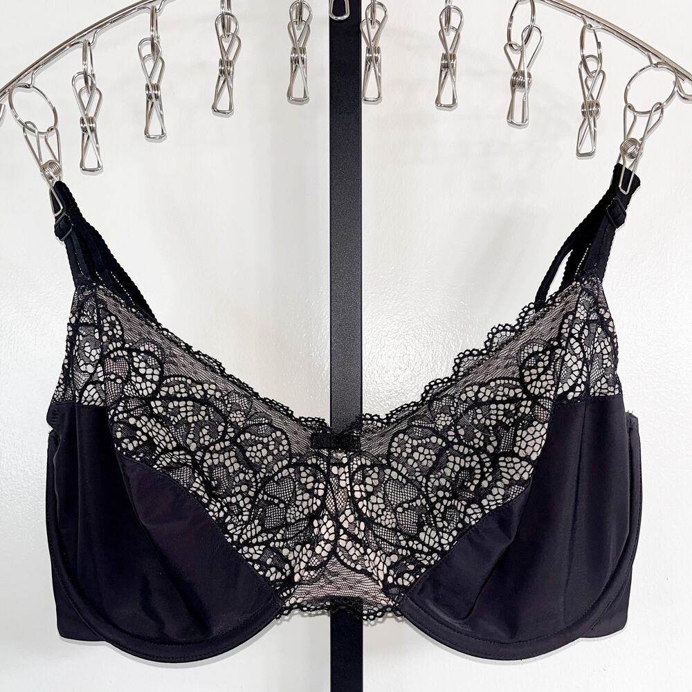 Bali Adjustable Underwire Bra - Black, Plus Size 38DDD 38F